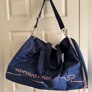 Brand New Vineyard Vines x Target Whale Line Weekender Duffel Bag Nightfall Blue